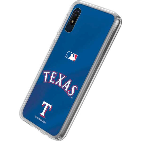 MLB Texas Rangers Alternate/Away Jersey Galaxy A10e Clear Case