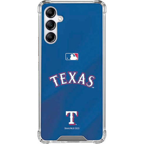 MLB Texas Rangers Alternate/Away Jersey Galaxy A15 5G Clear Case
