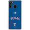 MLB Texas Rangers Alternate/Away Jersey Galaxy A21 Clear Case