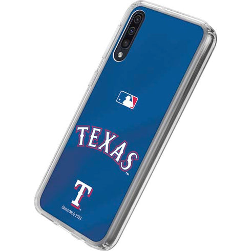 MLB Texas Rangers Alternate/Away Jersey Galaxy A50 Clear Case