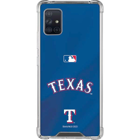MLB Texas Rangers Alternate/Away Jersey Galaxy A51 5G Clear Case