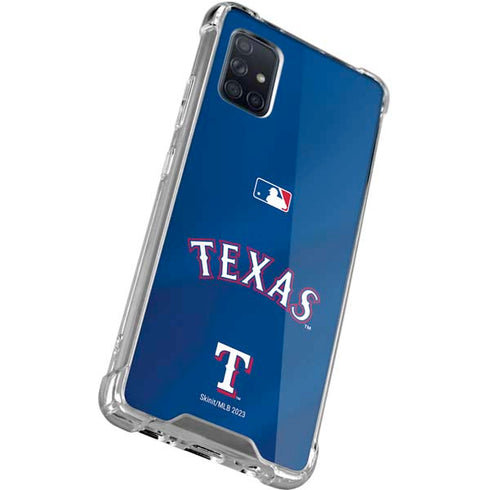 MLB Texas Rangers Alternate/Away Jersey Galaxy A51 5G Clear Case