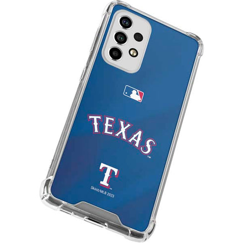 MLB Texas Rangers Alternate/Away Jersey Galaxy A53 5G Clear Case