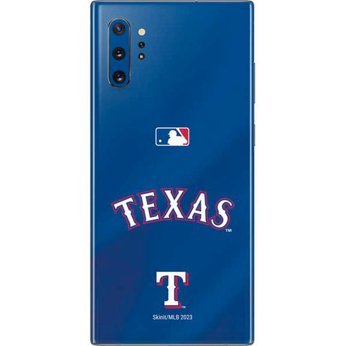 MLB Texas Rangers Alternate/Away Jersey Galaxy Note 10 Plus Skin