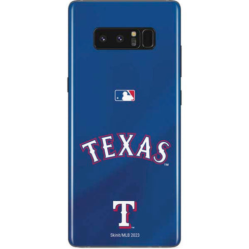 MLB Texas Rangers Alternate/Away Jersey Galaxy Note 8 Skin