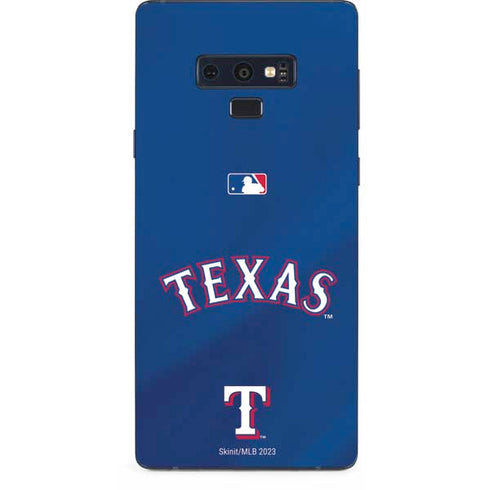 MLB Texas Rangers Alternate/Away Jersey Galaxy Note 9 Skin
