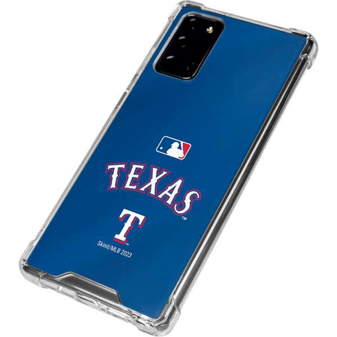 MLB Texas Rangers Alternate/Away Jersey Galaxy Note20 5G Clear Case