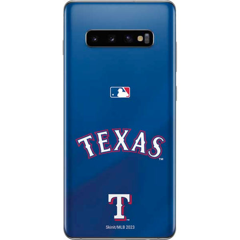 MLB Texas Rangers Alternate/Away Jersey Galaxy S10 Plus Skin