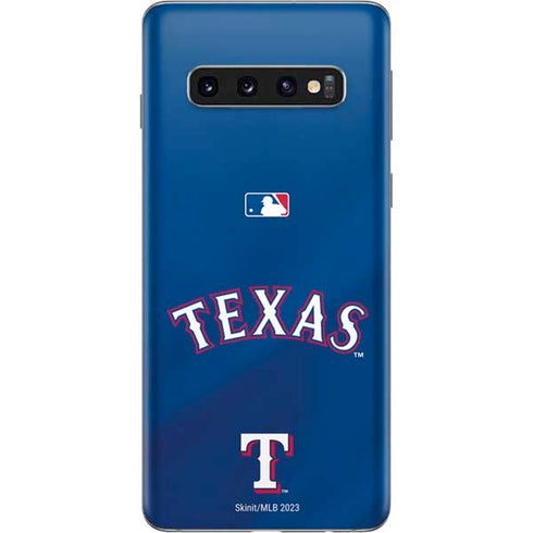 MLB Texas Rangers Alternate/Away Jersey Galaxy S10 Skin
