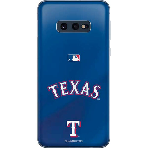 MLB Texas Rangers Alternate/Away Jersey Galaxy S10e Skin