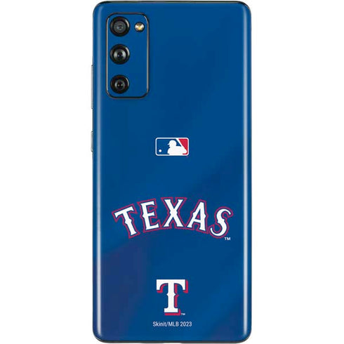 MLB Texas Rangers Alternate/Away Jersey Galaxy S20 Fan Edition Skin