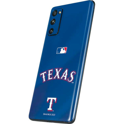 MLB Texas Rangers Alternate/Away Jersey Galaxy S20 Fan Edition Skin