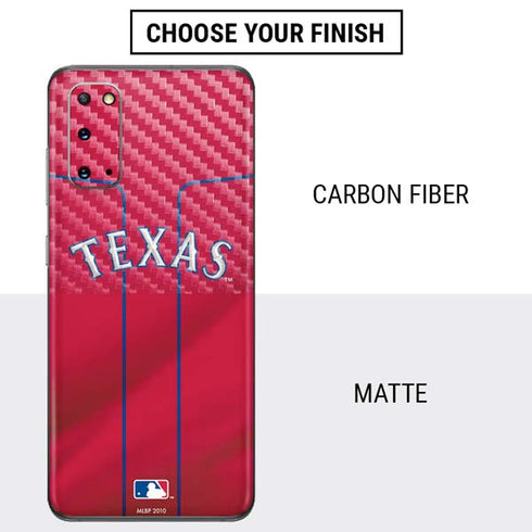 MLB Texas Rangers Alternate/Away Jersey Galaxy S20 Skin