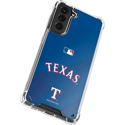MLB Texas Rangers Alternate/Away Jersey Galaxy S21 Plus 5G Clear Case