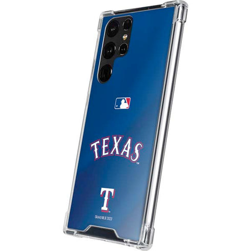 MLB Texas Rangers Alternate/Away Jersey Galaxy S22 Ultra Clear Case
