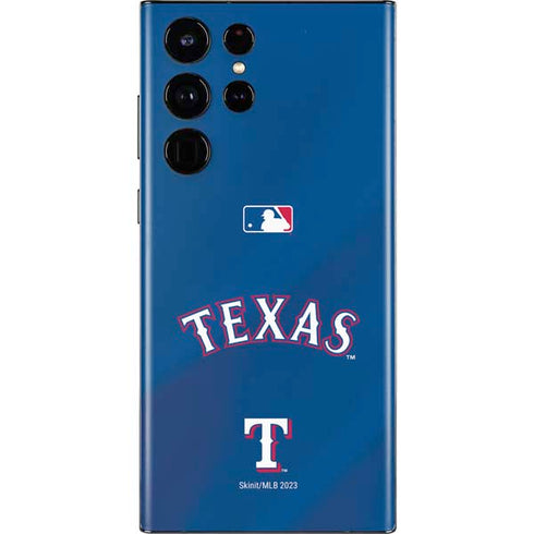 MLB Texas Rangers Alternate/Away Jersey Galaxy S22 Ultra Skin