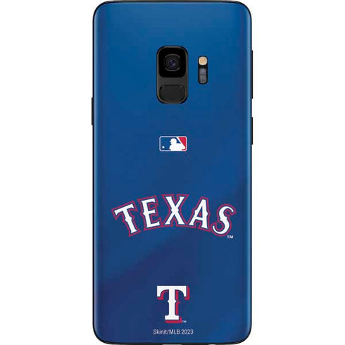MLB Texas Rangers Alternate/Away Jersey Galaxy S9 Skin