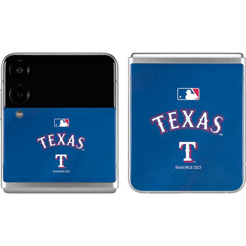 MLB Texas Rangers Alternate/Away Jersey Galaxy Z Flip4 5G Skin