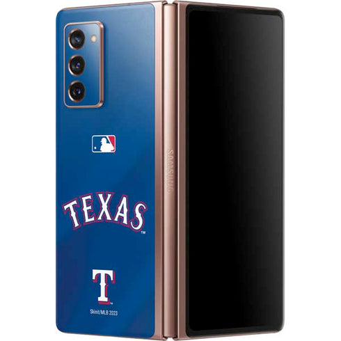 MLB Texas Rangers Alternate/Away Jersey Galaxy Z Fold2 5G Skin