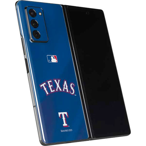 MLB Texas Rangers Alternate/Away Jersey Galaxy Z Fold2 5G Skin