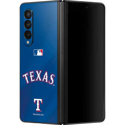 MLB Texas Rangers Alternate/Away Jersey Galaxy Z Fold3 5G Skin