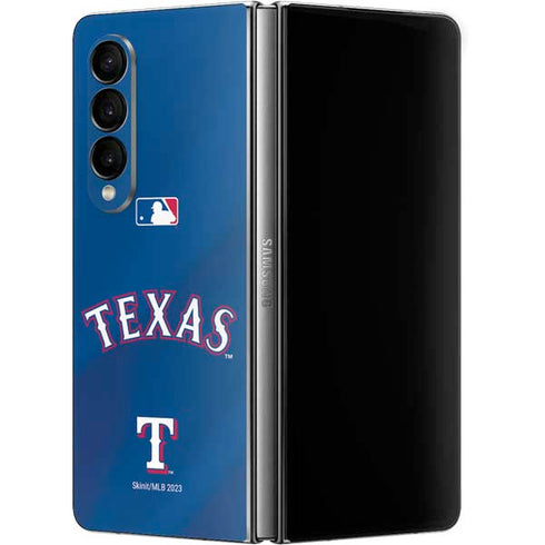 MLB Texas Rangers Alternate/Away Jersey Galaxy Z Fold4 5G Skin