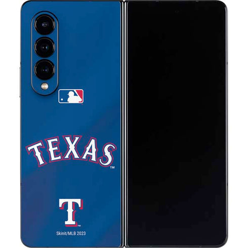MLB Texas Rangers Alternate/Away Jersey Galaxy Z Fold4 5G Skin