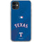 MLB Texas Rangers Alternate/Away Jersey iPhone 11 Clear Case