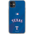 MLB Texas Rangers Alternate/Away Jersey iPhone 11 Clear Case