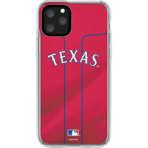 MLB Texas Rangers Alternate/Away Jersey iPhone 11 Pro Clear Case