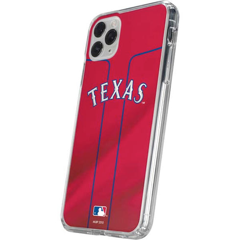 MLB Texas Rangers Alternate/Away Jersey iPhone 11 Pro Clear Case