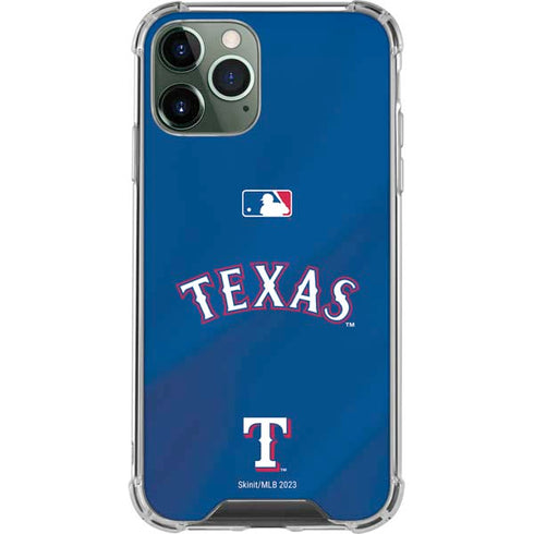 MLB Texas Rangers Alternate/Away Jersey iPhone 11 Pro Max Clear Case