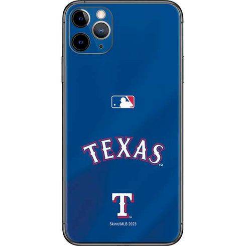 MLB Texas Rangers Alternate/Away Jersey iPhone 11 Pro Max Skin