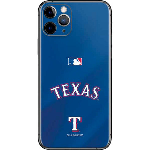 MLB Texas Rangers Alternate/Away Jersey iPhone 11 Pro Skin