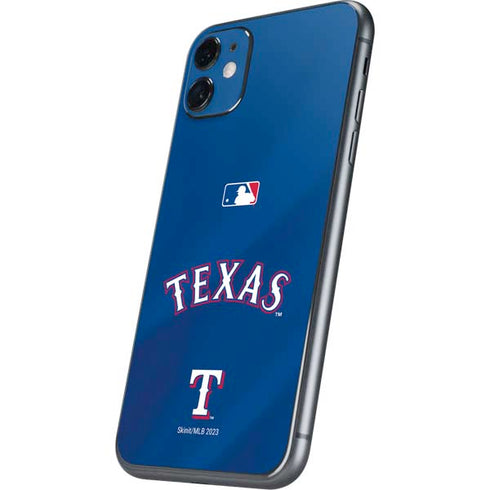 MLB Texas Rangers Alternate/Away Jersey iPhone 11 Skin