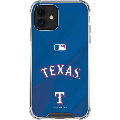 MLB Texas Rangers Alternate/Away Jersey iPhone 12 Mini Clear Case