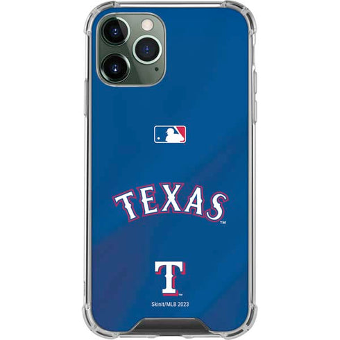 MLB Texas Rangers Alternate/Away Jersey iPhone 12 Pro Clear Case