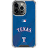 MLB Texas Rangers Alternate/Away Jersey iPhone 13 Pro Clear Case
