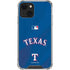 MLB Texas Rangers Alternate/Away Jersey iPhone 14 Clear Case