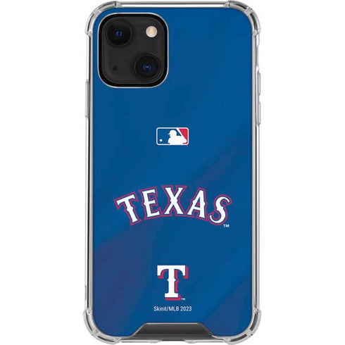 MLB Texas Rangers Alternate/Away Jersey iPhone 15 Plus Clear Case