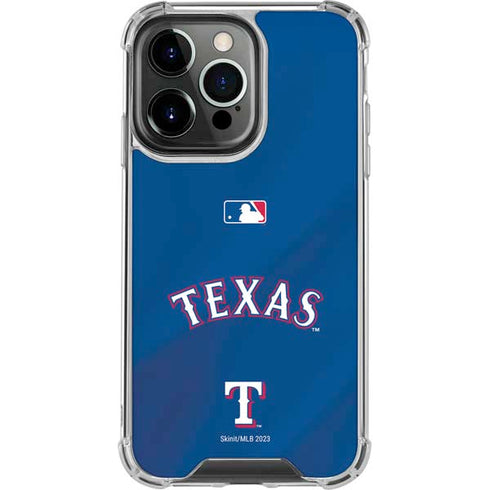 MLB Texas Rangers Alternate/Away Jersey iPhone 15 Pro Clear Case