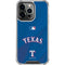 MLB Texas Rangers Alternate/Away Jersey iPhone 14 Pro Clear Case