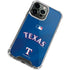 MLB Texas Rangers Alternate/Away Jersey iPhone 15 Pro Clear Case