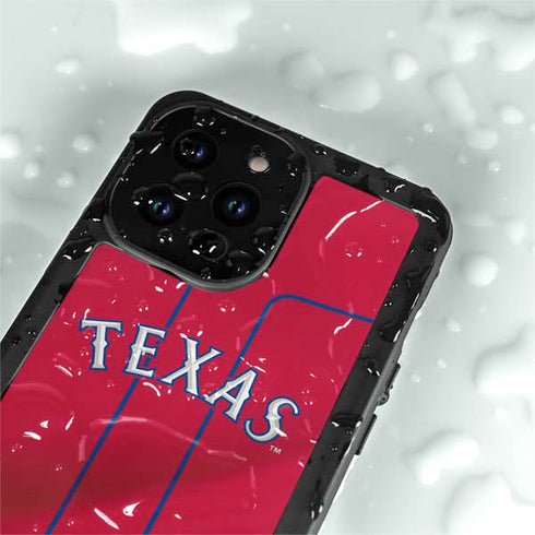 MLB Texas Rangers Alternate/Away Jersey iPhone 14 Pro Max Waterproof Case