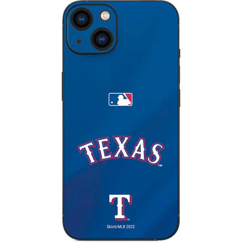 MLB Texas Rangers Alternate/Away Jersey iPhone 14 Skin