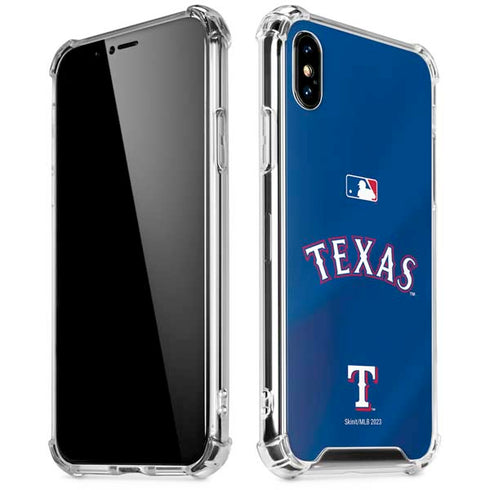 MLB Texas Rangers Alternate/Away Jersey iPhone XS Max Clear Case
