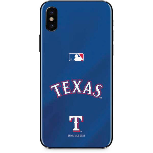 MLB Texas Rangers Alternate/Away Jersey iPhone XS Max Skin