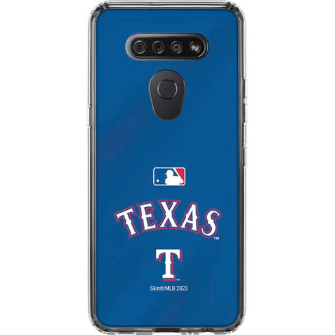 MLB Texas Rangers Alternate/Away Jersey LG K51/Q51 Clear Case