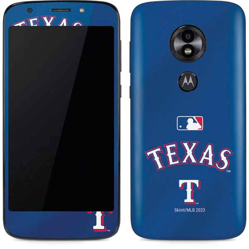 MLB Texas Rangers Alternate/Away Jersey Moto E5 Play Skin