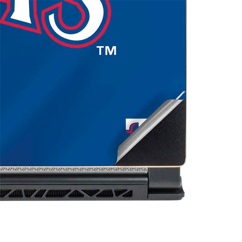 MLB Texas Rangers Alternate/Away Jersey MSI GS65 Stealth Laptop Skin